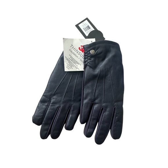 ECHO DESIGN Women's Navy Blue Gloves Size Large NEW NWT - Picture 4 of 5